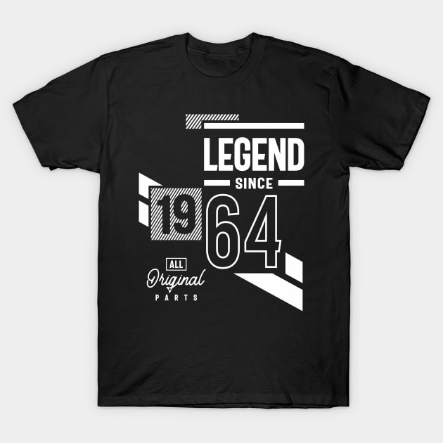 Legend Since 1964 - 58th birthday T-Shirt by cidolopez